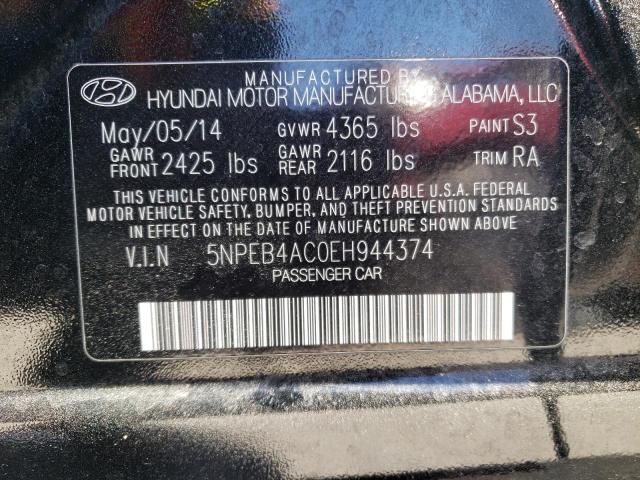 Photo 12 VIN: 5NPEB4AC0EH944374 - HYUNDAI SONATA 