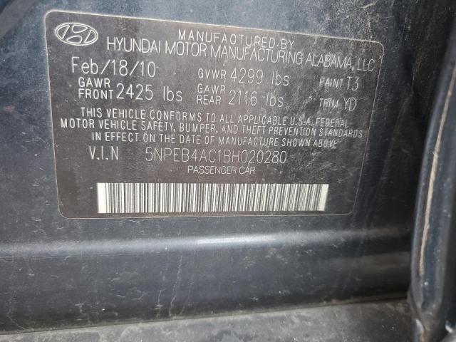 Photo 12 VIN: 5NPEB4AC1BH020280 - HYUNDAI SONATA 