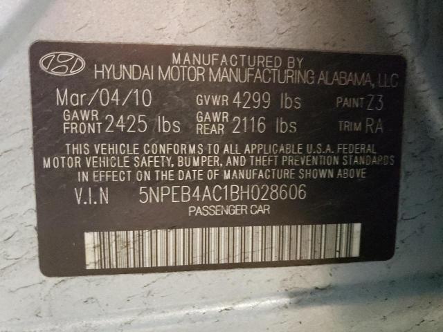 Photo 11 VIN: 5NPEB4AC1BH028606 - HYUNDAI SONATA GLS 