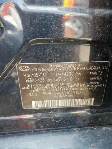 Photo 12 VIN: 5NPEB4AC1BH029352 - HYUNDAI SONATA 