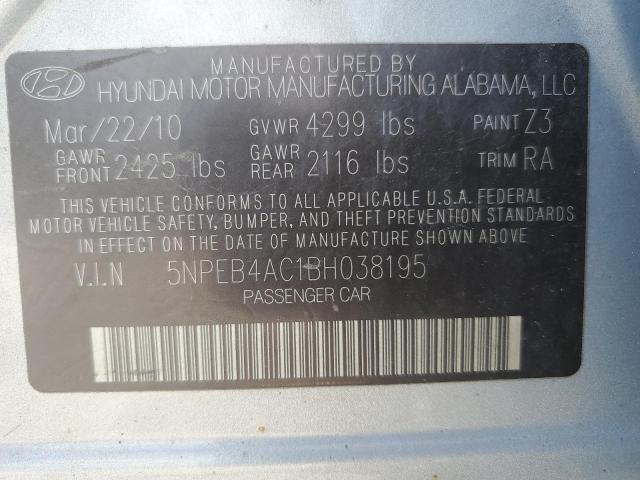 Photo 11 VIN: 5NPEB4AC1BH038195 - HYUNDAI SONATA 