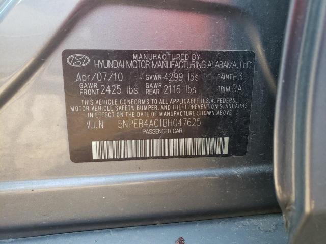 Photo 12 VIN: 5NPEB4AC1BH047625 - HYUNDAI SONATA GLS 