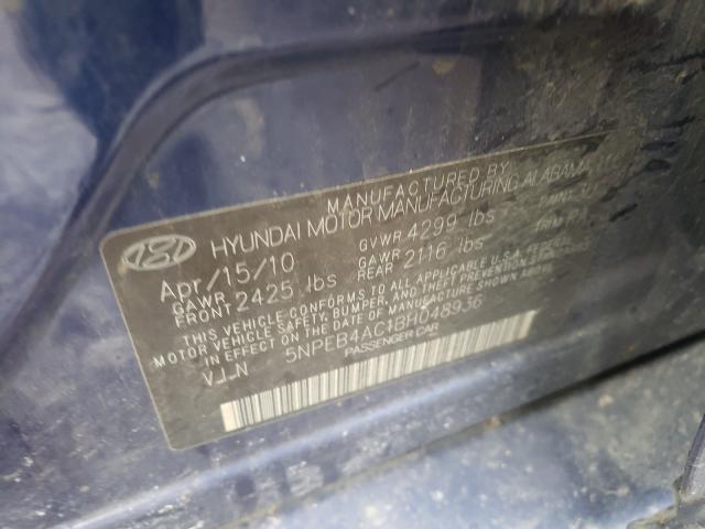 Photo 9 VIN: 5NPEB4AC1BH048936 - HYUNDAI SONATA 