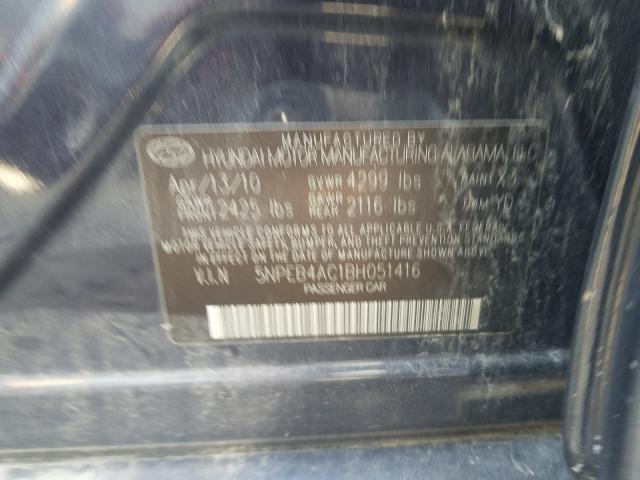 Photo 9 VIN: 5NPEB4AC1BH051416 - HYUNDAI SONATA GLS 