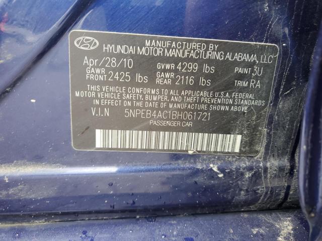 Photo 11 VIN: 5NPEB4AC1BH061721 - HYUNDAI SONATA 