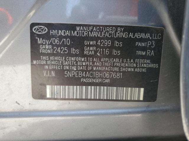 Photo 11 VIN: 5NPEB4AC1BH067681 - HYUNDAI SONATA 