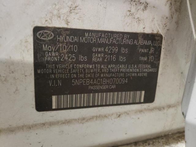 Photo 11 VIN: 5NPEB4AC1BH070094 - HYUNDAI SONATA 