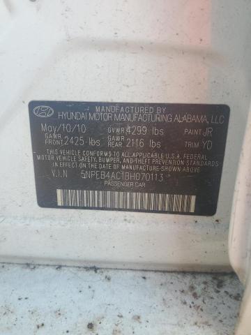 Photo 12 VIN: 5NPEB4AC1BH070113 - HYUNDAI SONATA 