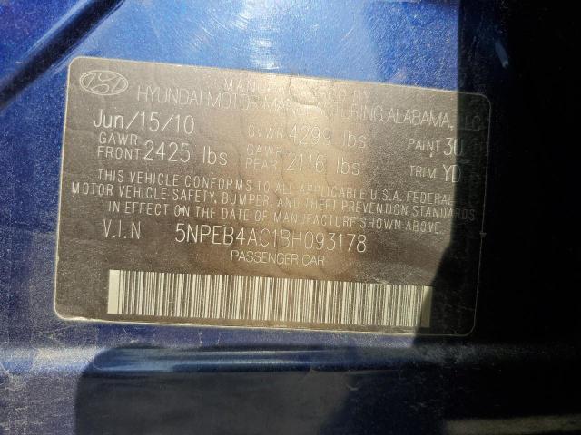 Photo 11 VIN: 5NPEB4AC1BH093178 - HYUNDAI SONATA GLS 