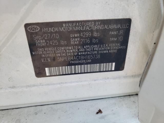 Photo 11 VIN: 5NPEB4AC1BH165738 - HYUNDAI SONATA 