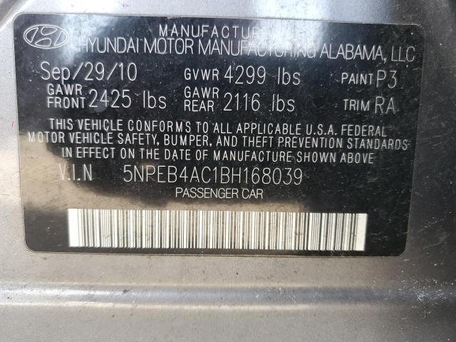 Photo 12 VIN: 5NPEB4AC1BH168039 - HYUNDAI SONATA GLS 