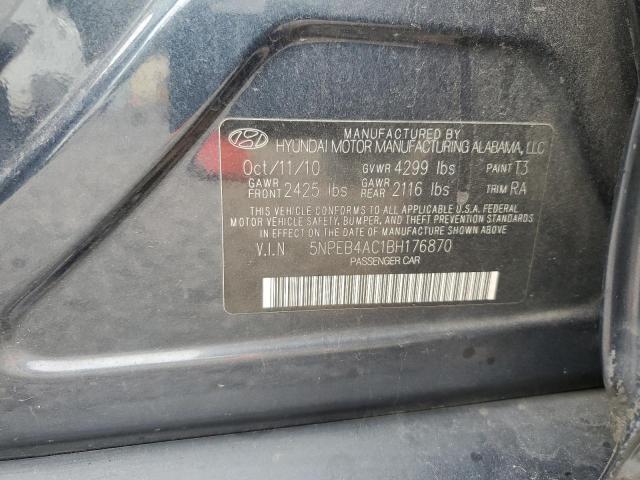 Photo 11 VIN: 5NPEB4AC1BH176870 - HYUNDAI SONATA 