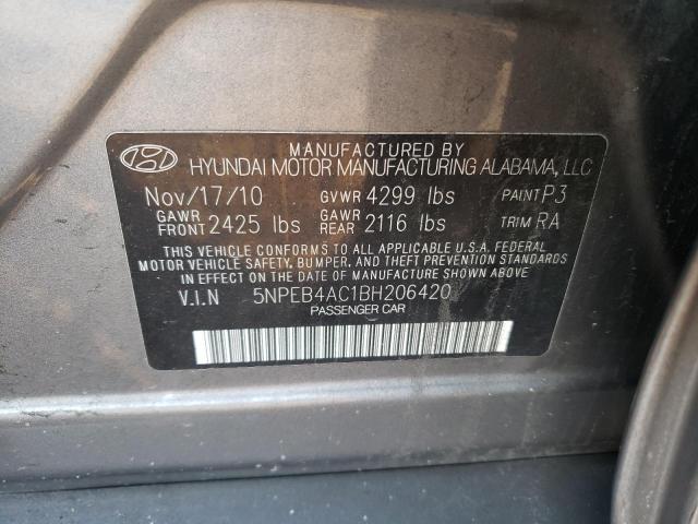 Photo 11 VIN: 5NPEB4AC1BH206420 - HYUNDAI SONATA GLS 