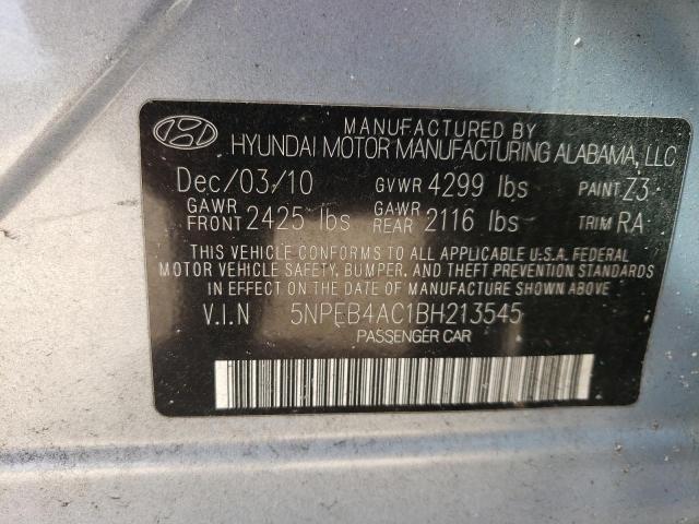 Photo 12 VIN: 5NPEB4AC1BH213545 - HYUNDAI SONATA 