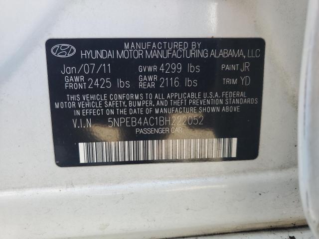 Photo 12 VIN: 5NPEB4AC1BH222052 - HYUNDAI SONATA GLS 