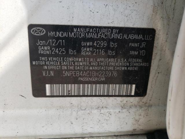 Photo 9 VIN: 5NPEB4AC1BH223976 - HYUNDAI SONATA GLS 