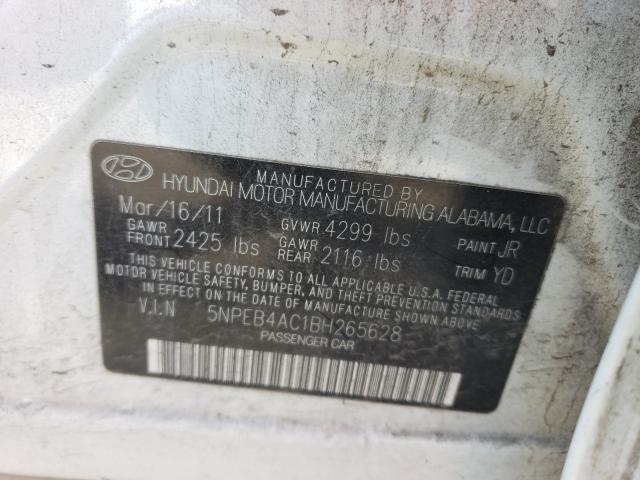 Photo 9 VIN: 5NPEB4AC1BH265628 - HYUNDAI SONATA GLS 