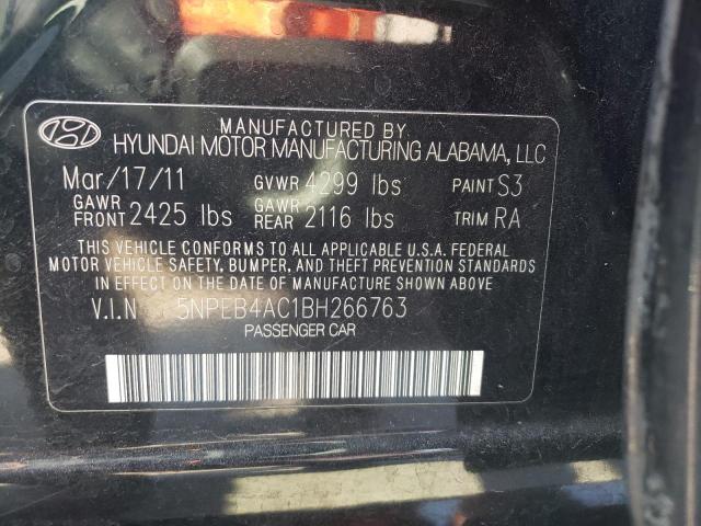 Photo 9 VIN: 5NPEB4AC1BH266763 - HYUNDAI SONATA GLS 