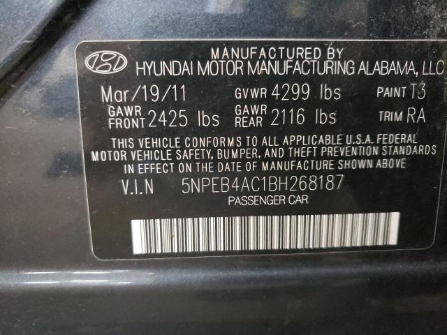 Photo 12 VIN: 5NPEB4AC1BH268187 - HYUNDAI SONATA 