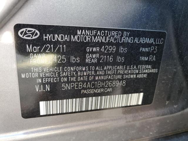 Photo 11 VIN: 5NPEB4AC1BH268948 - HYUNDAI SONATA 