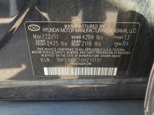 Photo 9 VIN: 5NPEB4AC1BH270151 - HYUNDAI SONATA GLS 