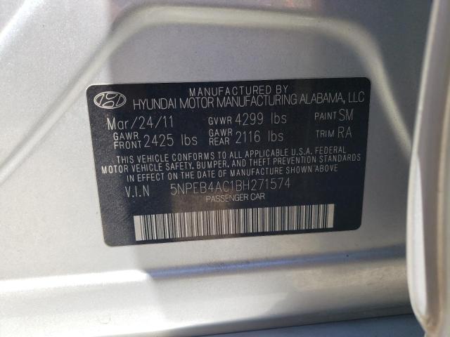 Photo 11 VIN: 5NPEB4AC1BH271574 - HYUNDAI SONATA 