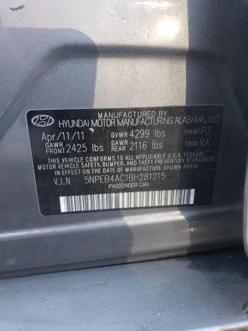 Photo 11 VIN: 5NPEB4AC1BH281215 - HYUNDAI SONATA 