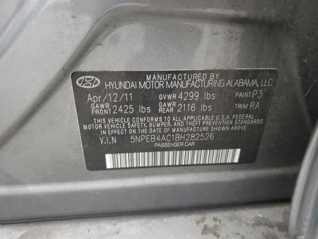 Photo 11 VIN: 5NPEB4AC1BH282526 - HYUNDAI SONATA GLS 