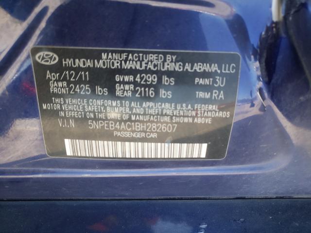 Photo 9 VIN: 5NPEB4AC1BH282607 - HYUNDAI SONATA GLS 