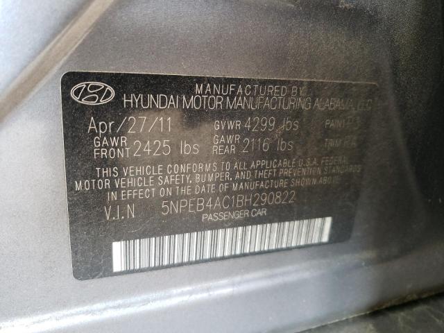 Photo 11 VIN: 5NPEB4AC1BH290822 - HYUNDAI SONATA GLS 