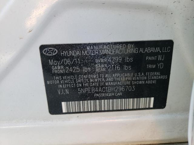 Photo 9 VIN: 5NPEB4AC1BH296703 - HYUNDAI SONATA GLS 