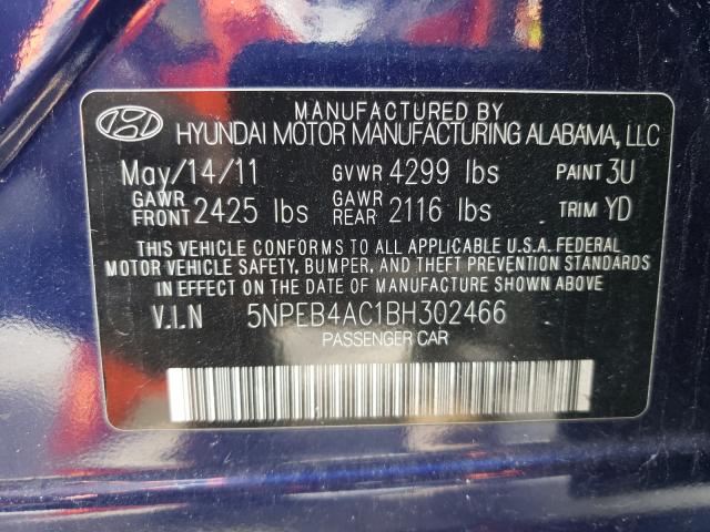 Photo 9 VIN: 5NPEB4AC1BH302466 - HYUNDAI SONATA GLS 