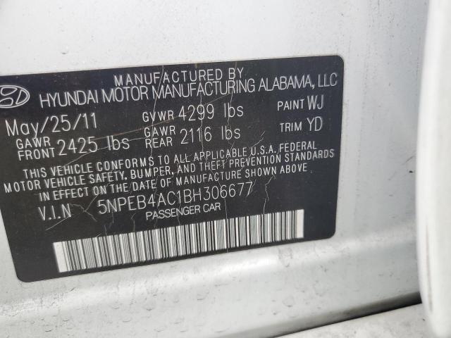 Photo 11 VIN: 5NPEB4AC1BH306677 - HYUNDAI SONATA 