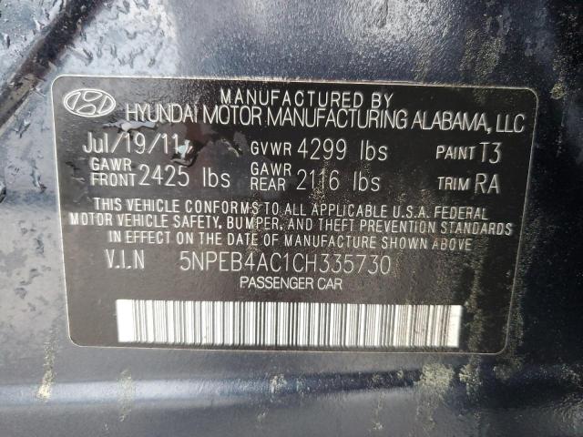 Photo 11 VIN: 5NPEB4AC1CH335730 - HYUNDAI SONATA 