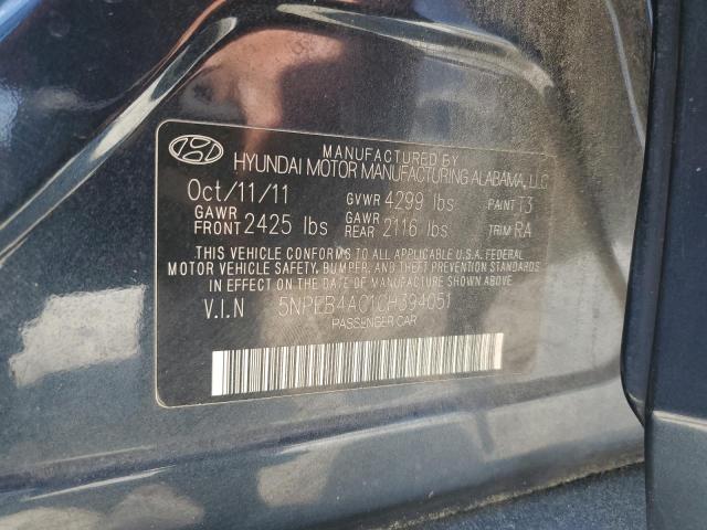 Photo 12 VIN: 5NPEB4AC1CH394051 - HYUNDAI SONATA 