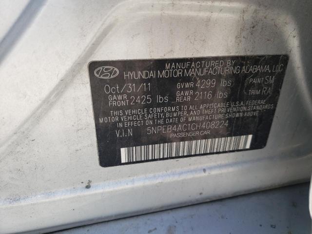 Photo 11 VIN: 5NPEB4AC1CH408224 - HYUNDAI SONATA GLS 