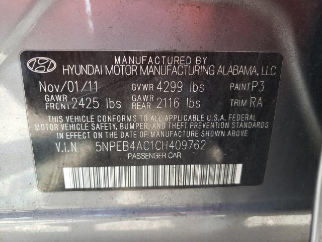 Photo 9 VIN: 5NPEB4AC1CH409762 - HYUNDAI SONATA GLS 