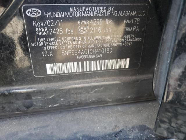 Photo 11 VIN: 5NPEB4AC1CH410183 - HYUNDAI SONATA GLS 