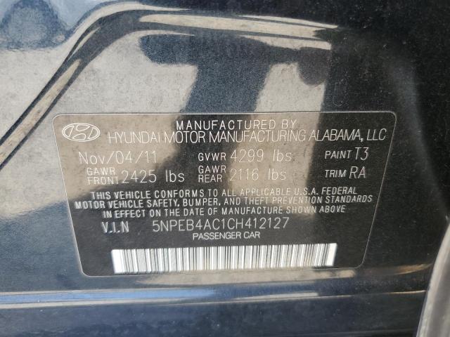 Photo 11 VIN: 5NPEB4AC1CH412127 - HYUNDAI SONATA 