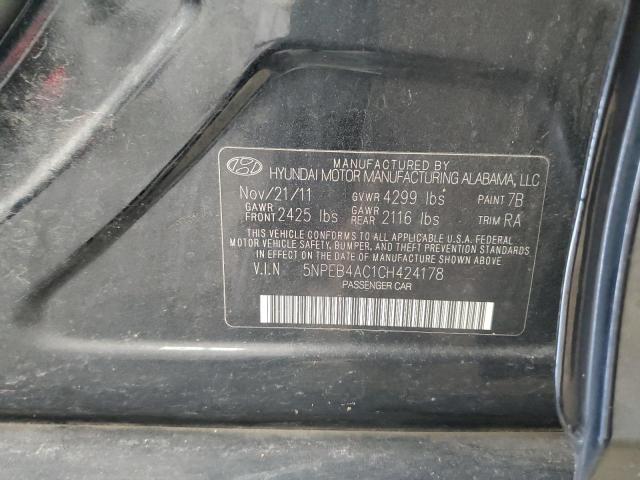 Photo 11 VIN: 5NPEB4AC1CH424178 - HYUNDAI SONATA GLS 