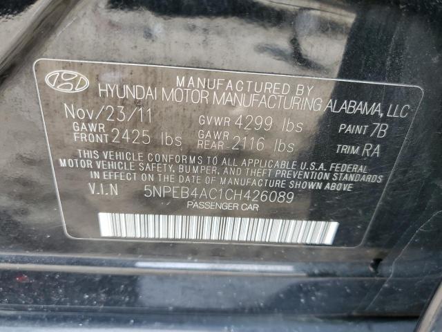 Photo 11 VIN: 5NPEB4AC1CH426089 - HYUNDAI SONATA 