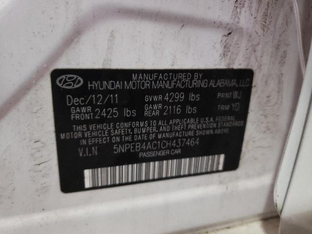 Photo 9 VIN: 5NPEB4AC1CH437464 - HYUNDAI SONATA GLS 