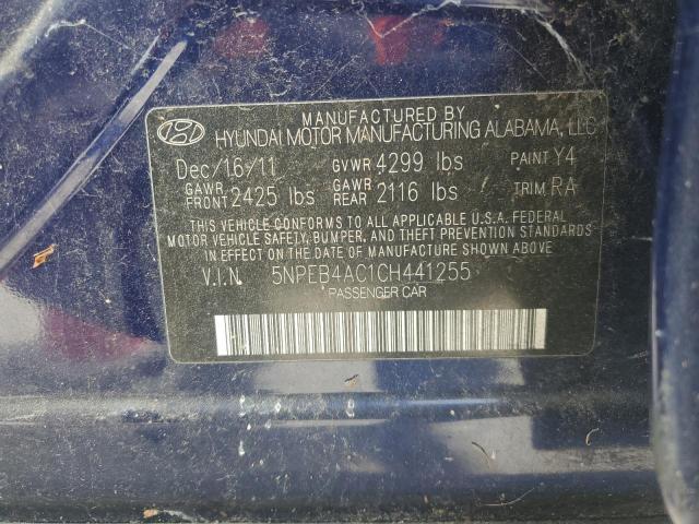 Photo 11 VIN: 5NPEB4AC1CH441255 - HYUNDAI SONATA GLS 