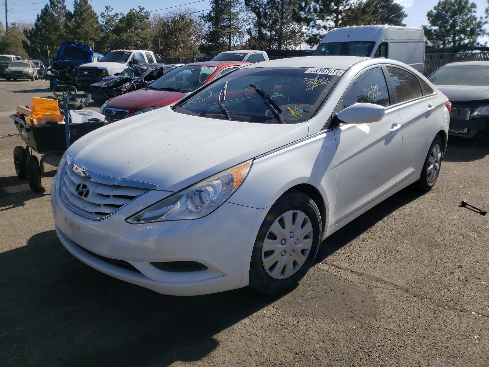 Photo 1 VIN: 5NPEB4AC1DH507420 - HYUNDAI SONATA GLS 