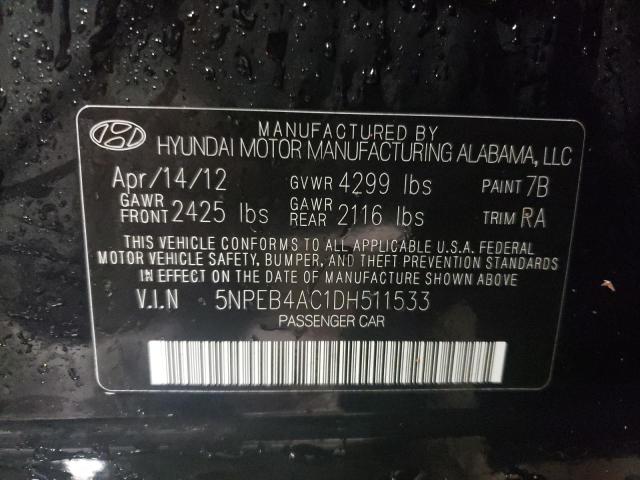 Photo 11 VIN: 5NPEB4AC1DH511533 - HYUNDAI SONATA GLS 