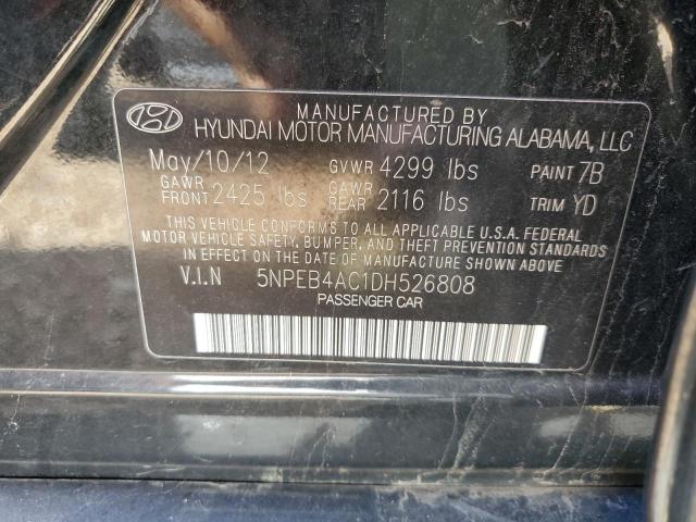 Photo 11 VIN: 5NPEB4AC1DH526808 - HYUNDAI SONATA 