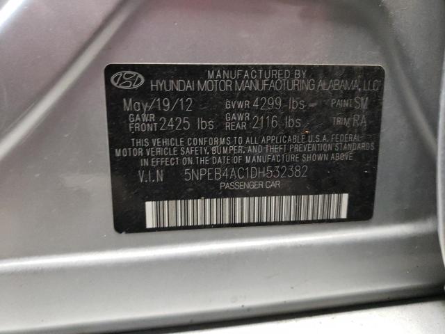 Photo 12 VIN: 5NPEB4AC1DH532382 - HYUNDAI SONATA 