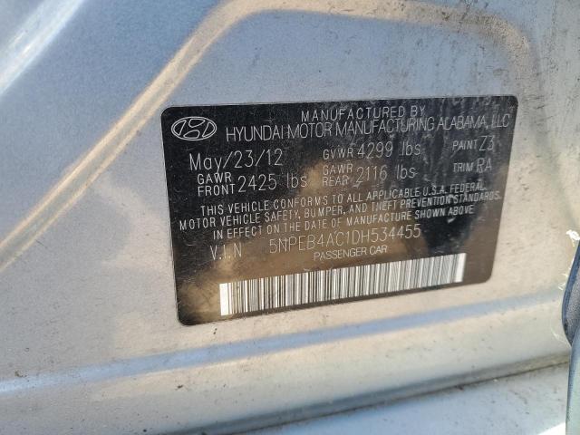 Photo 9 VIN: 5NPEB4AC1DH534455 - HYUNDAI SONATA GLS 