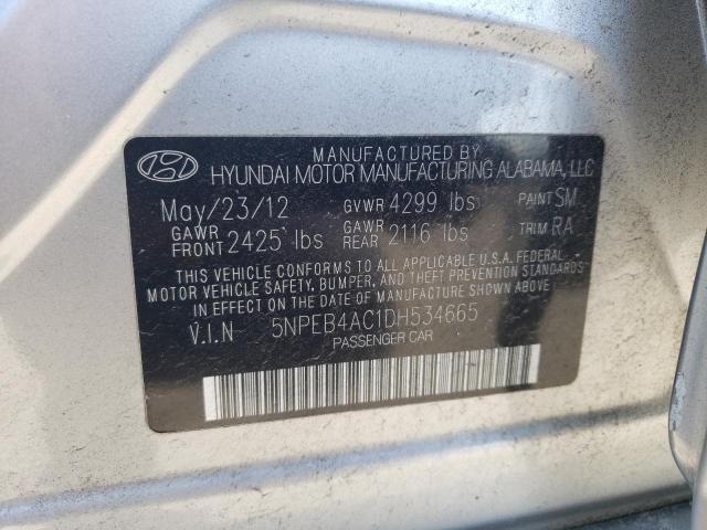 Photo 11 VIN: 5NPEB4AC1DH534665 - HYUNDAI SONATA GLS 