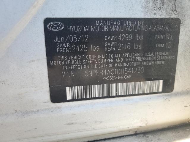 Photo 11 VIN: 5NPEB4AC1DH541230 - HYUNDAI SONATA GLS 